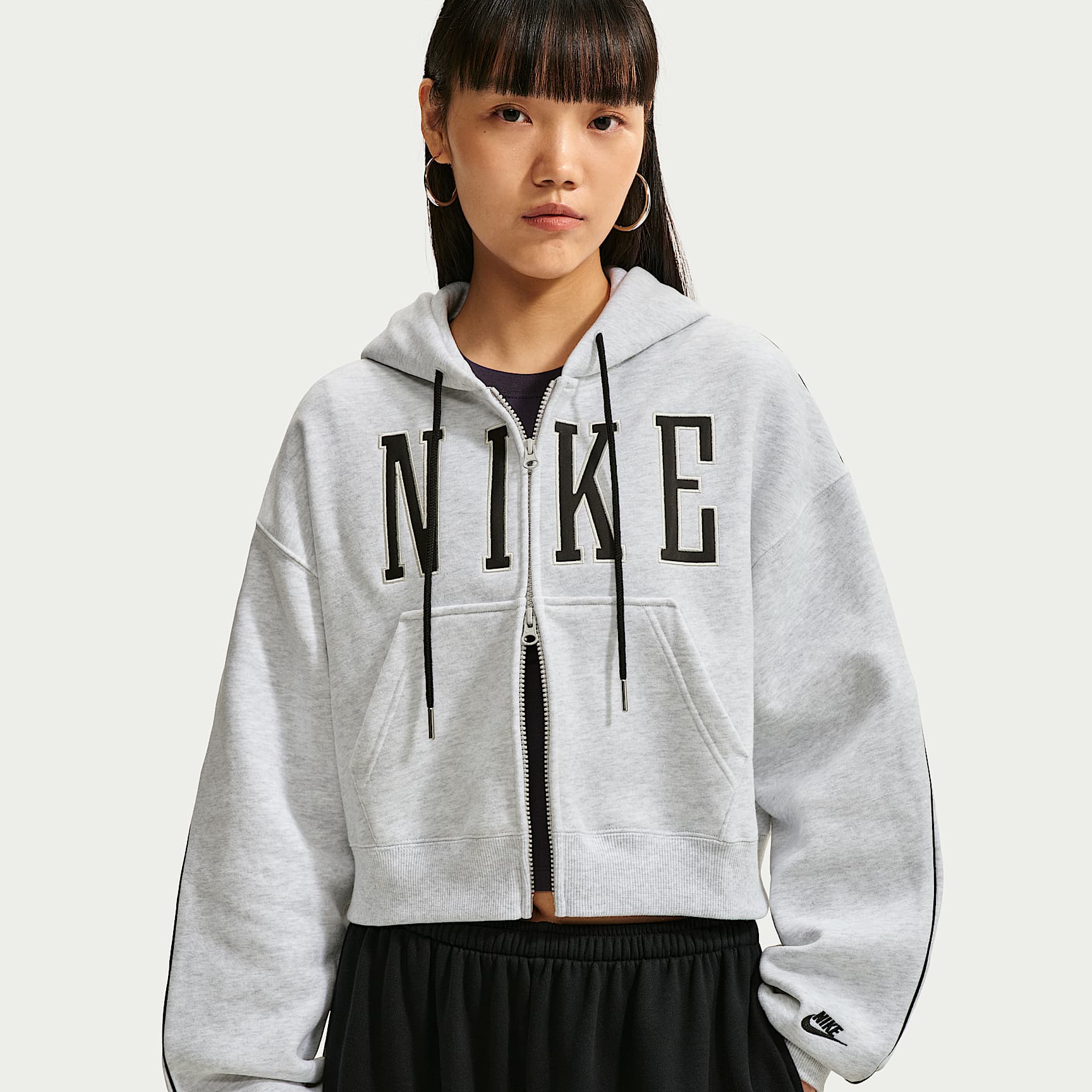 Nike Studio Fleece Medium Weight Women's Oversized Full-Zip
